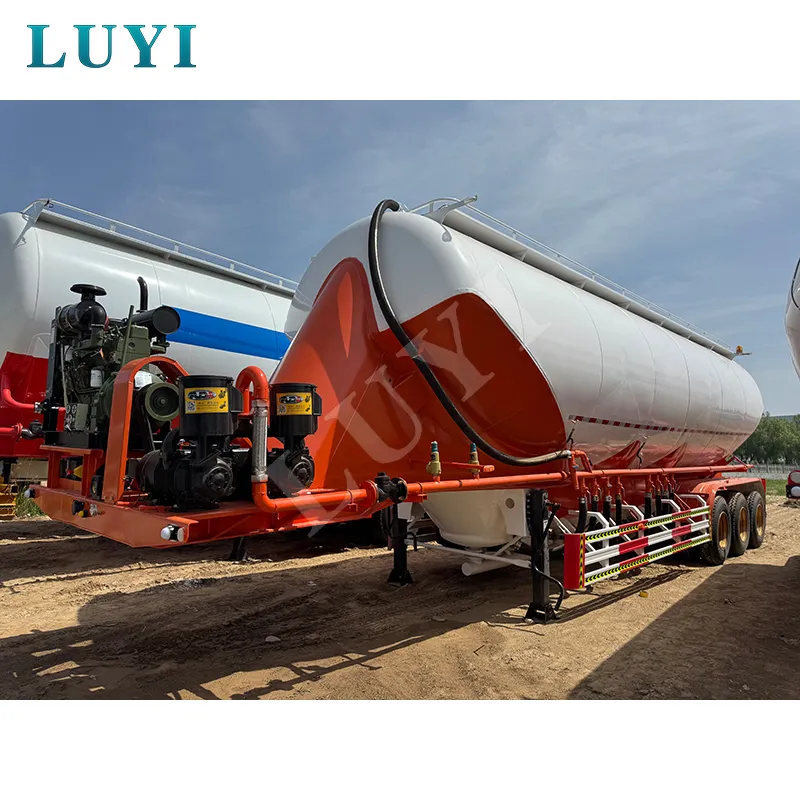 30‑48‑60 CBM carbon steel 3‑axle tank trailer