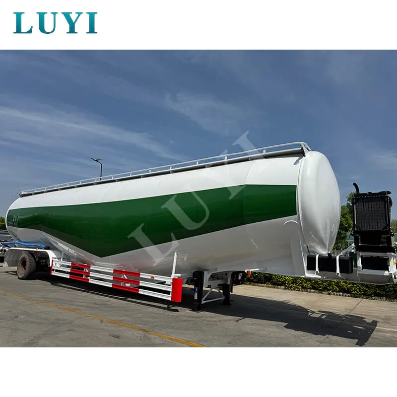 85m³ 3‑axle 2‑compartment bulk cement tanker semi‑trailer