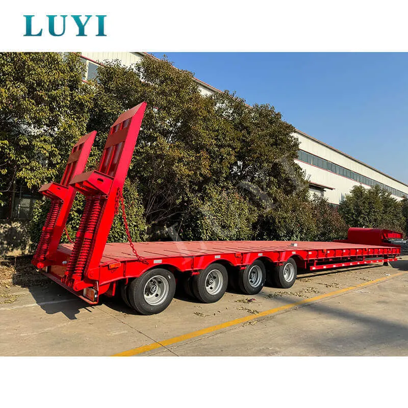 4‑axle low‑bed semi‑trailer