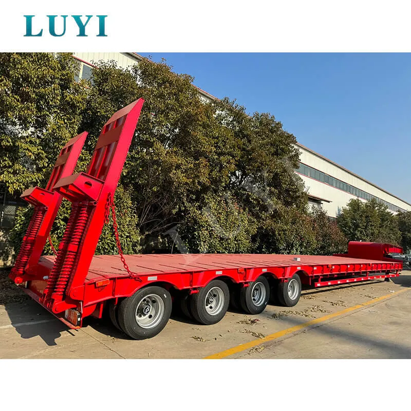 4‑axle low‑bed semi‑trailer