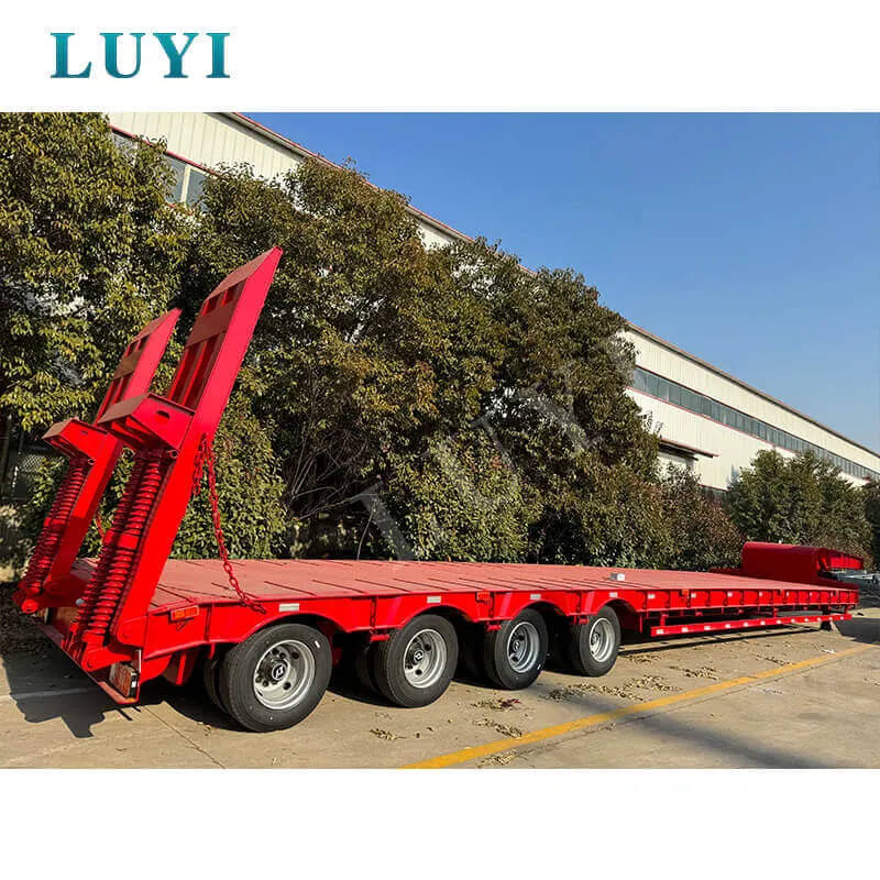 4‑axle low‑bed semi‑trailer