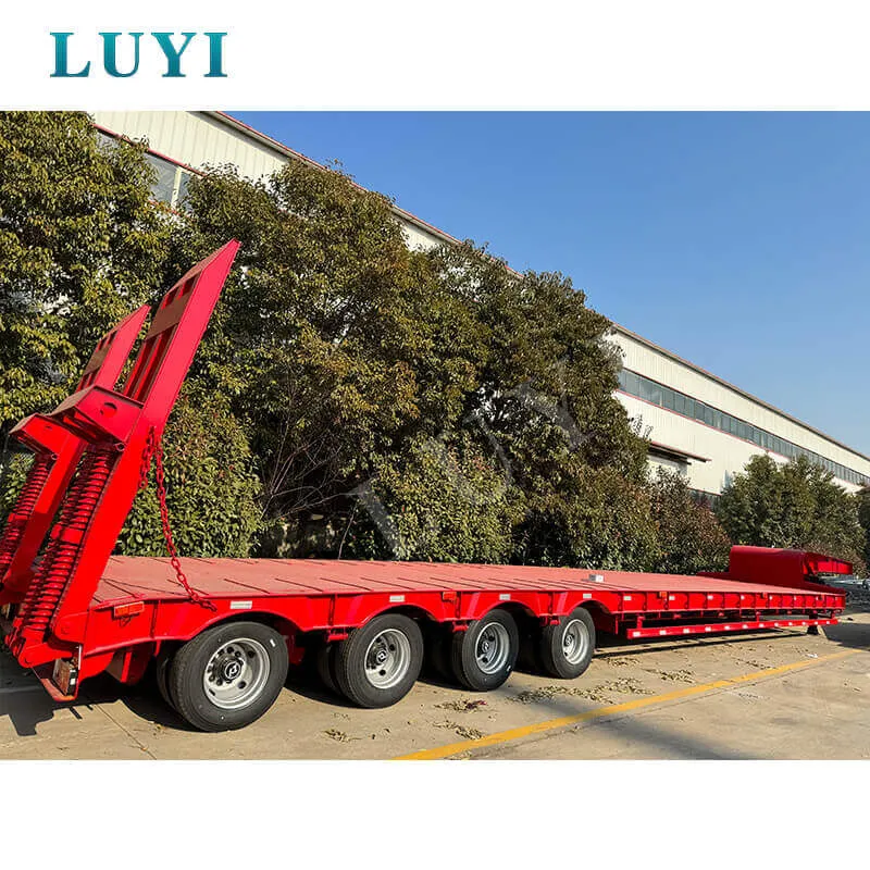 4‑axle low‑bed semi‑trailer