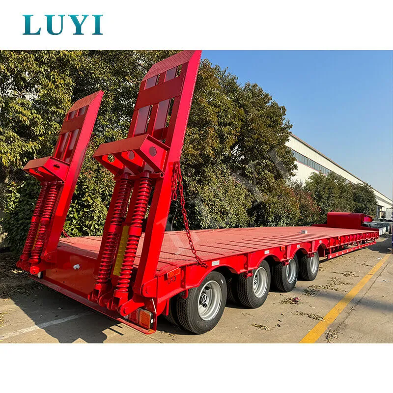 4‑axle low‑bed semi‑trailer