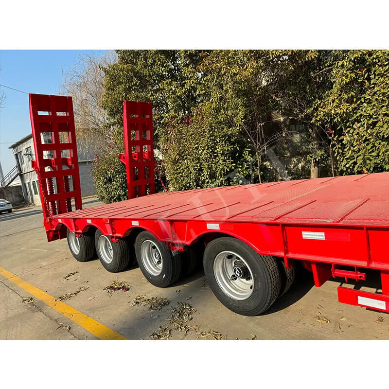 4‑axle low‑bed semi‑trailer