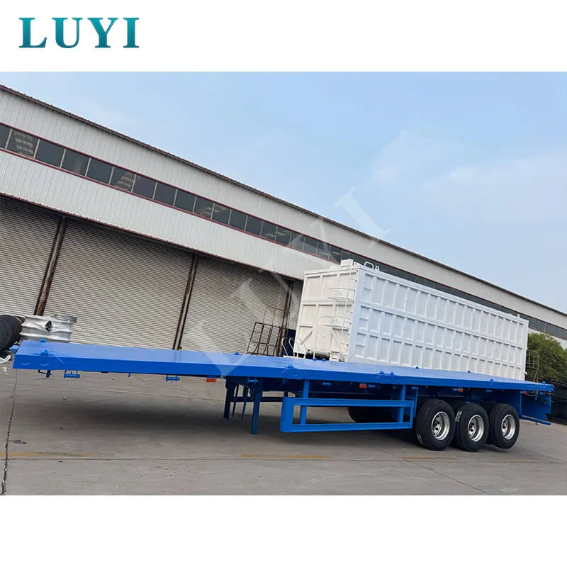 3‑axle flatbed semi‑trailer