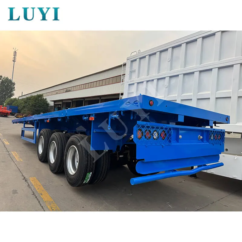 3‑axle flatbed semi‑trailer