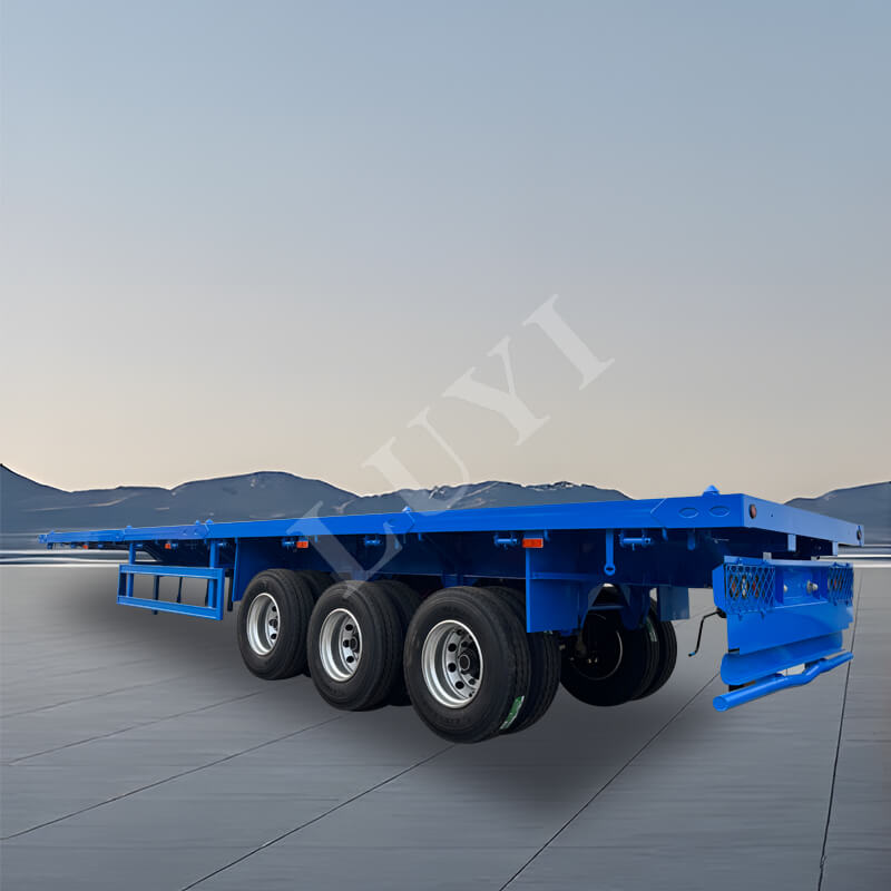 3‑axle flat bed semi‑trailer