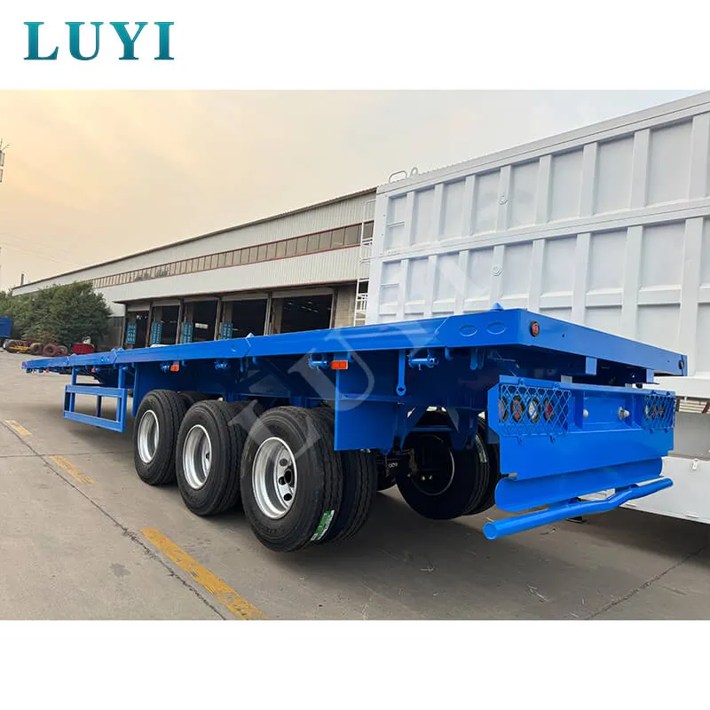 3‑axle flat bed semi‑trailer