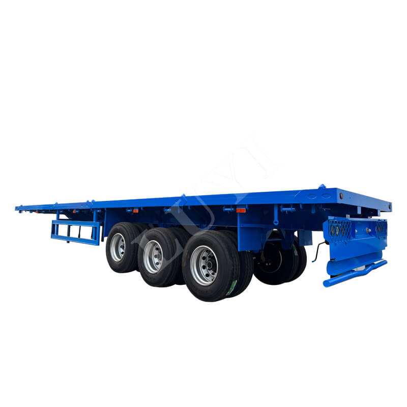 3‑axle flat bed semi‑trailer