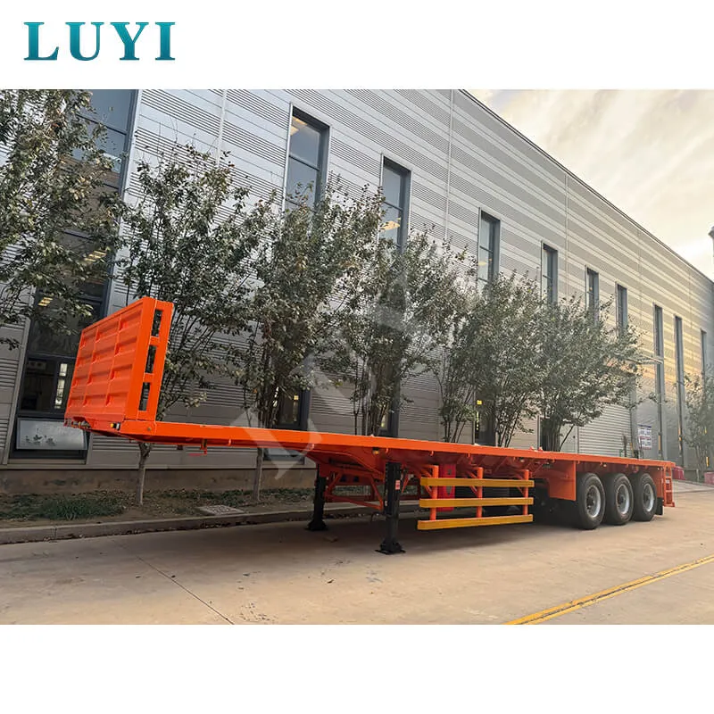 3‑axle flatbed semi‑trailer