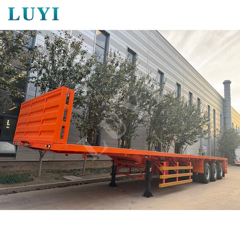 3‑axle flatbed semi‑trailer