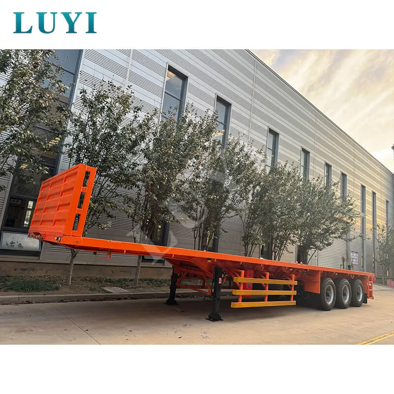 3‑axle flatbed semi‑trailer