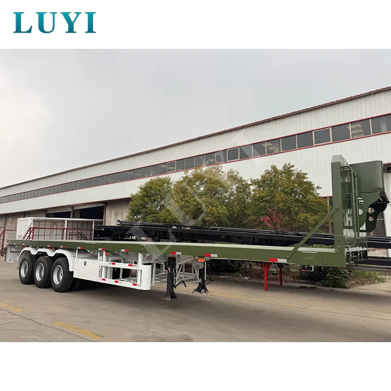 3‑axle flatbed semi‑trailer