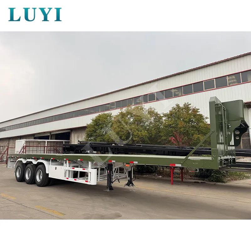 3‑axle flatbed semi‑trailer