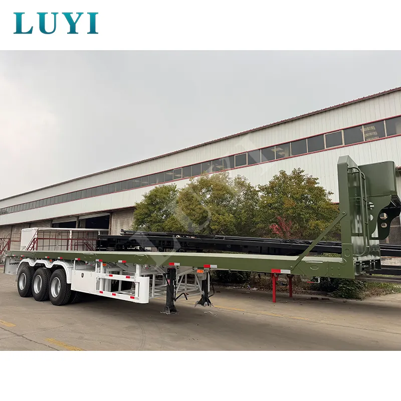 3‑axle flatbed semi‑trailer