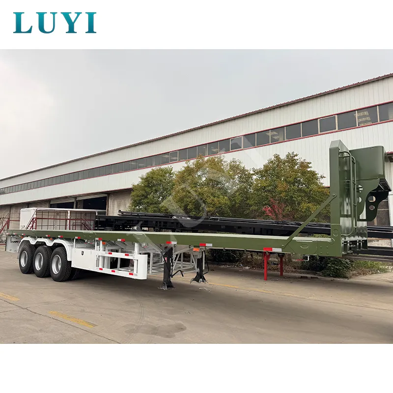 3‑axle flatbed semi‑trailer