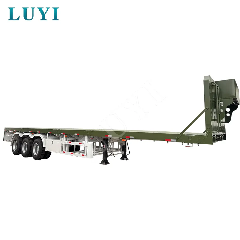 3‑axle flatbed semi‑trailer