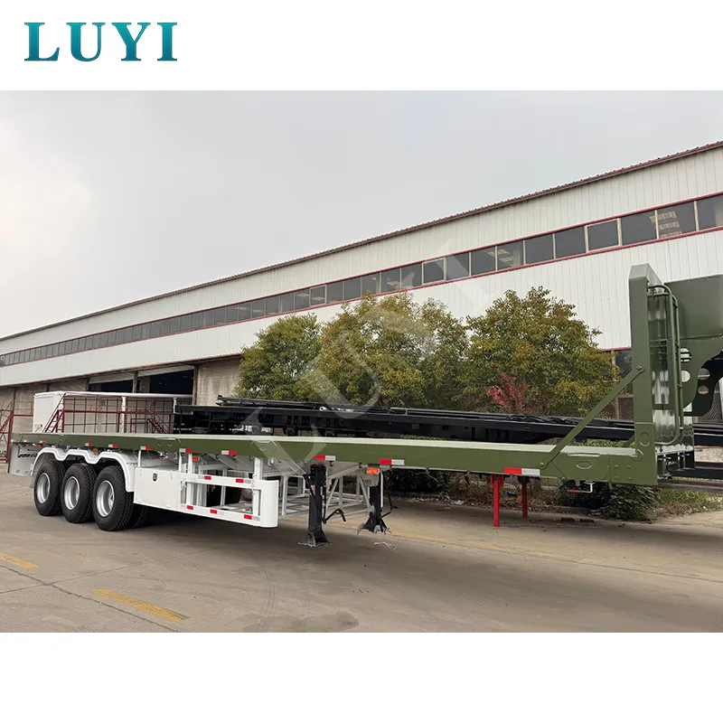 3‑axle flatbed semi‑trailer