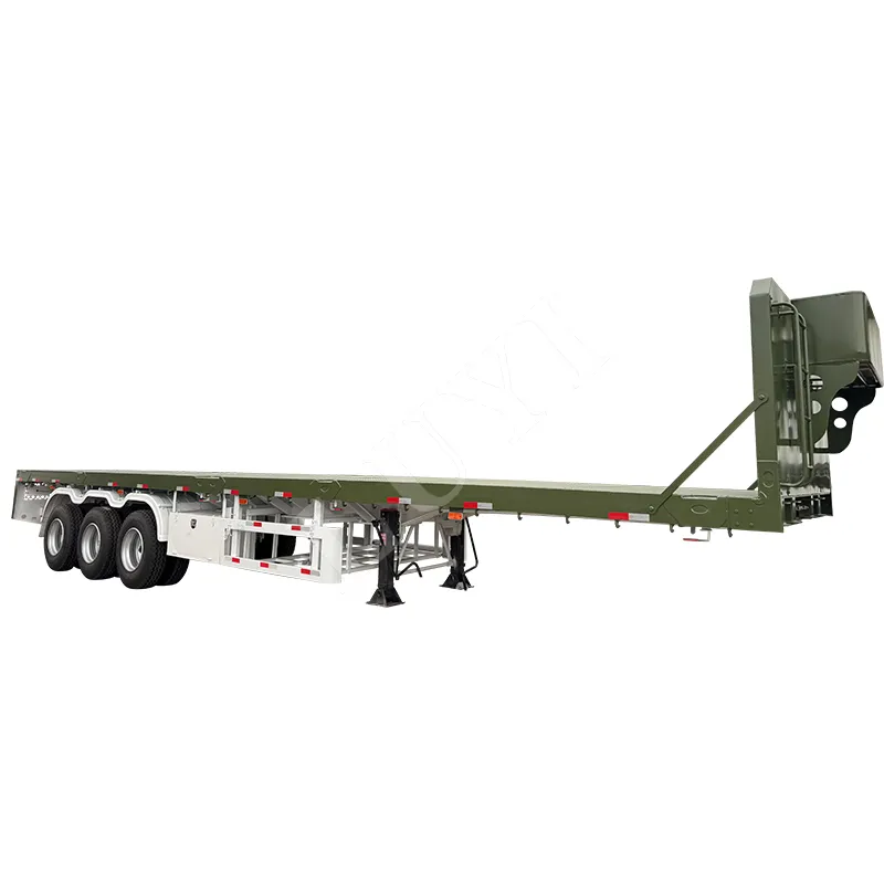 3‑axle flatbed semi‑trailer