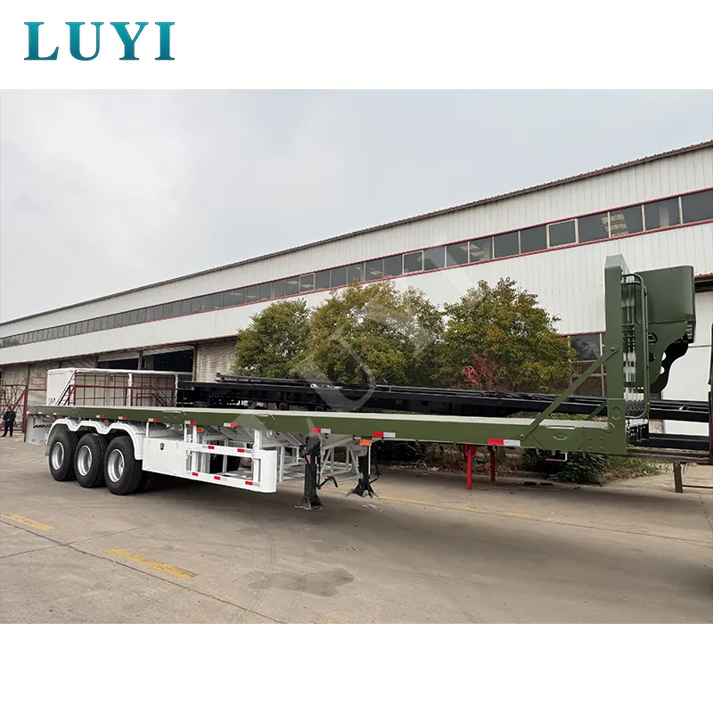 3‑axle flatbed semi‑trailer