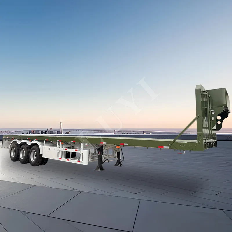 3‑axle flatbed semi‑trailer