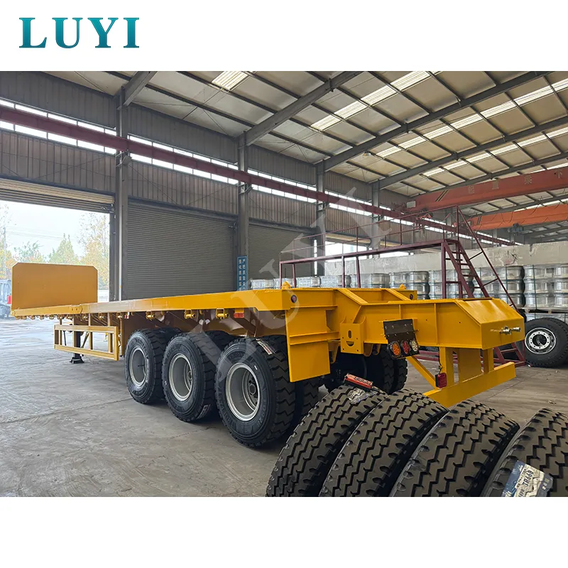 3‑axle flatbed semi‑trailer