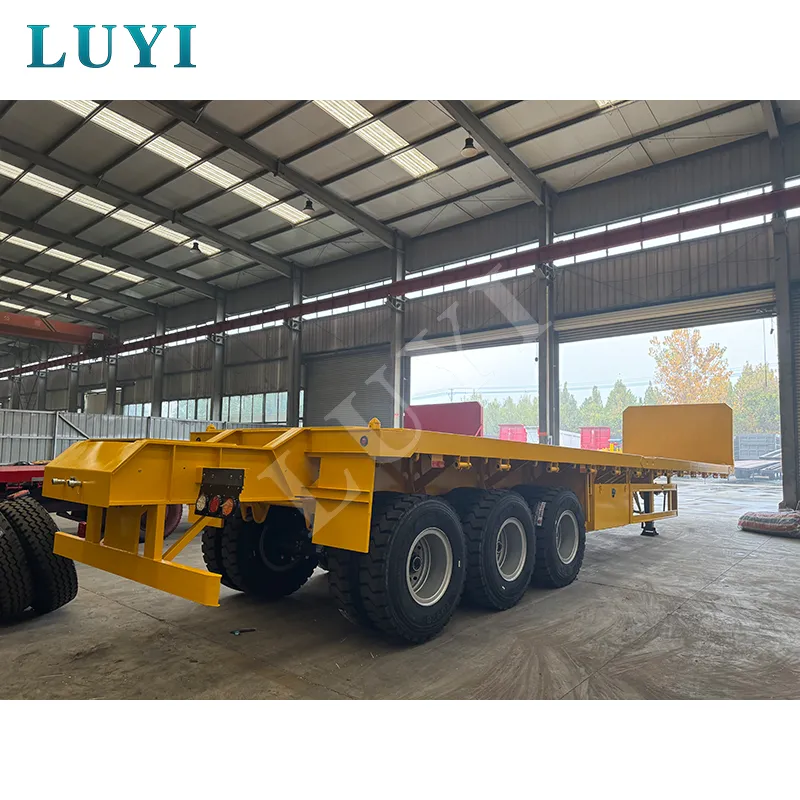 3‑axle flatbed semi‑trailer