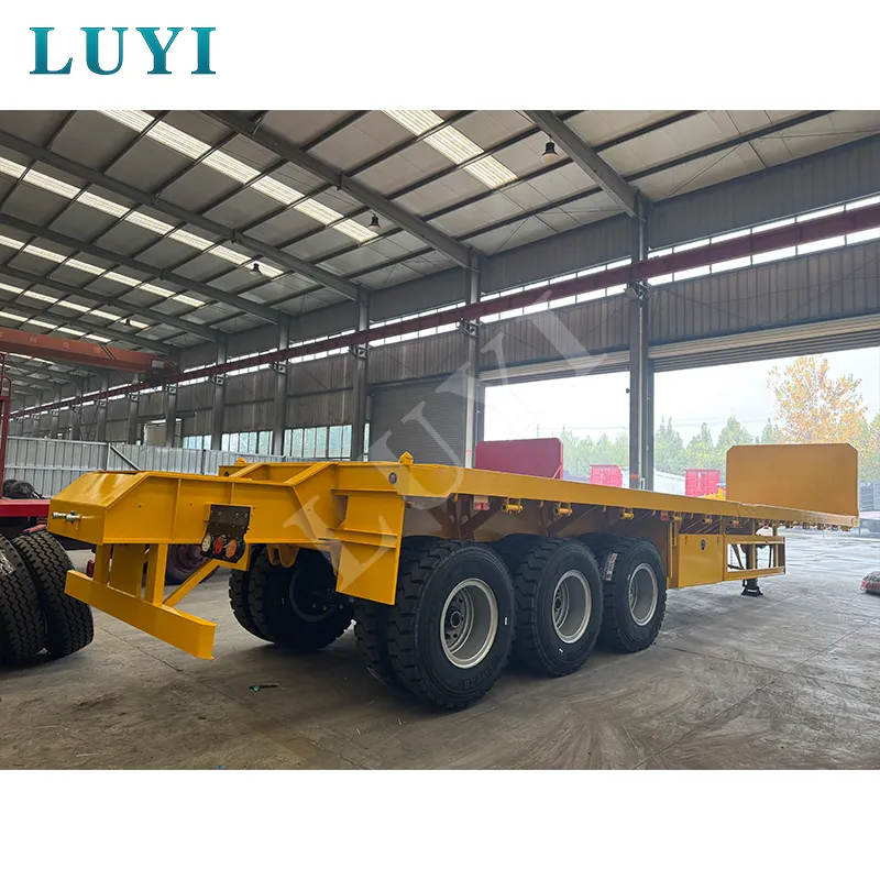 3‑axle flatbed semi‑trailer