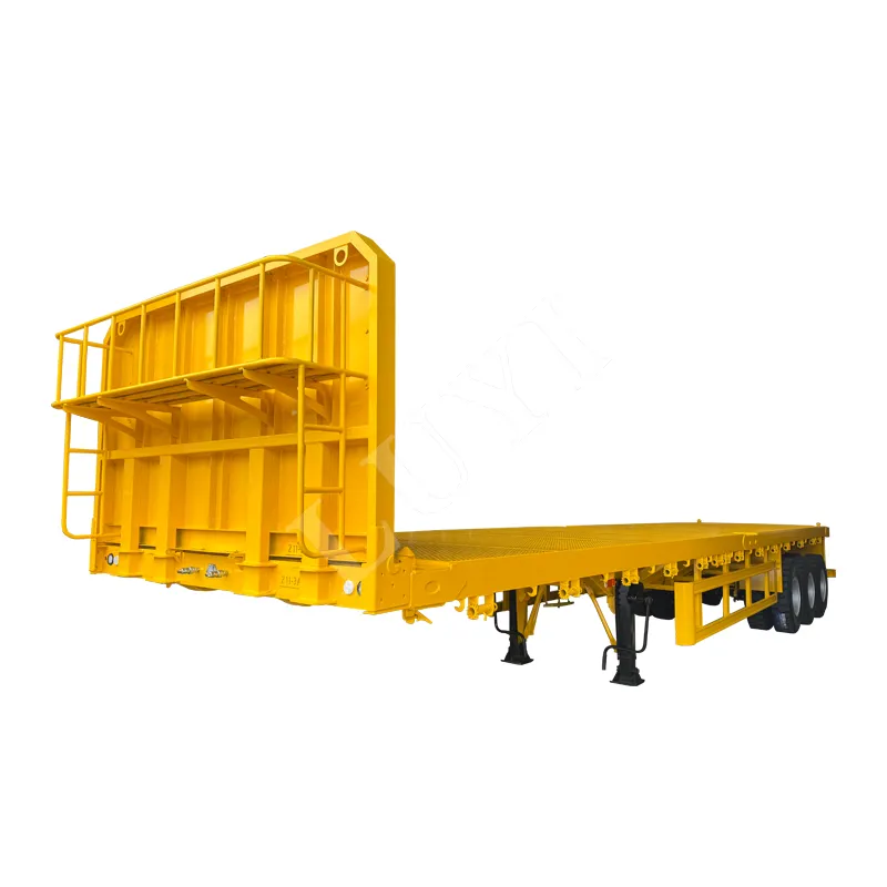 3‑axle flatbed semi‑trailer