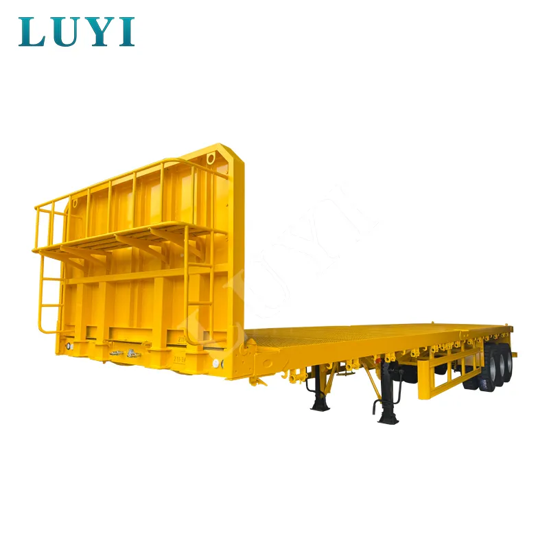 3‑axle flatbed semi‑trailer