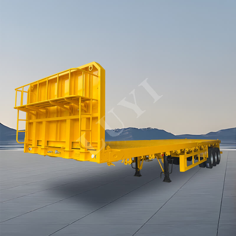 3‑axle flatbed semi‑trailer