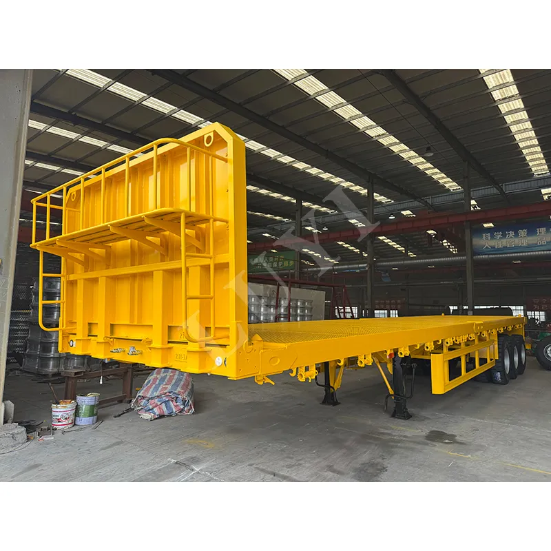 3‑axle flatbed semi‑trailer
