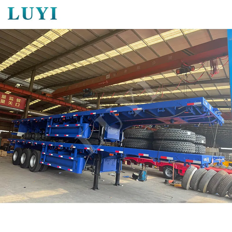 3‑axle flatbed semi‑trailer