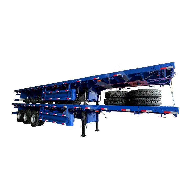 3‑axle flatbed semi‑trailer