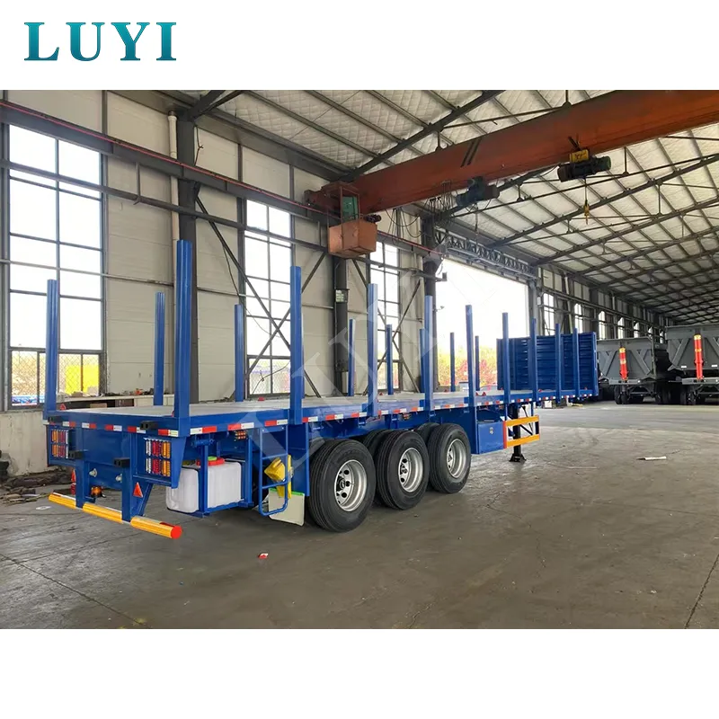 3‑axle flatbed semi‑trailer