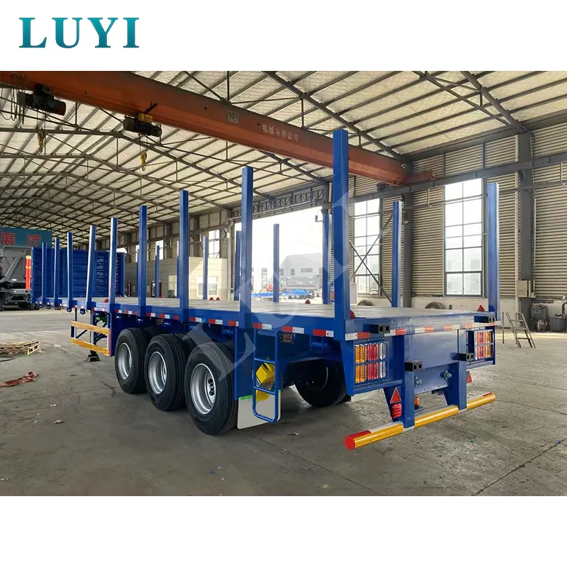 3‑axle flatbed semi‑trailer
