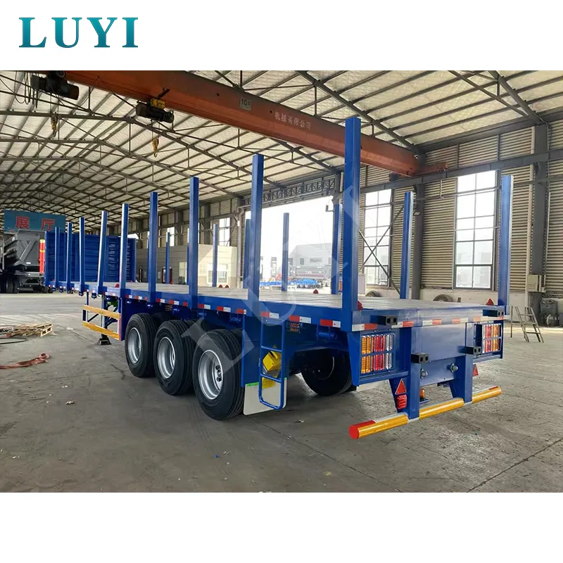 3‑axle flatbed semi‑trailer