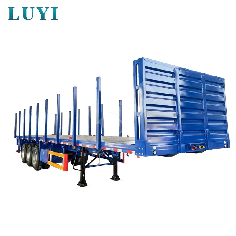 3‑axle flatbed semi‑trailer