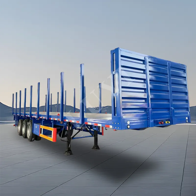 3‑axle flatbed semi‑trailer