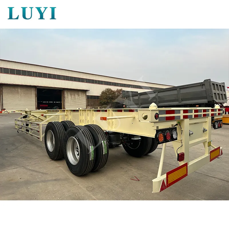 2‑axle 40ft container skeleton semi‑trailer