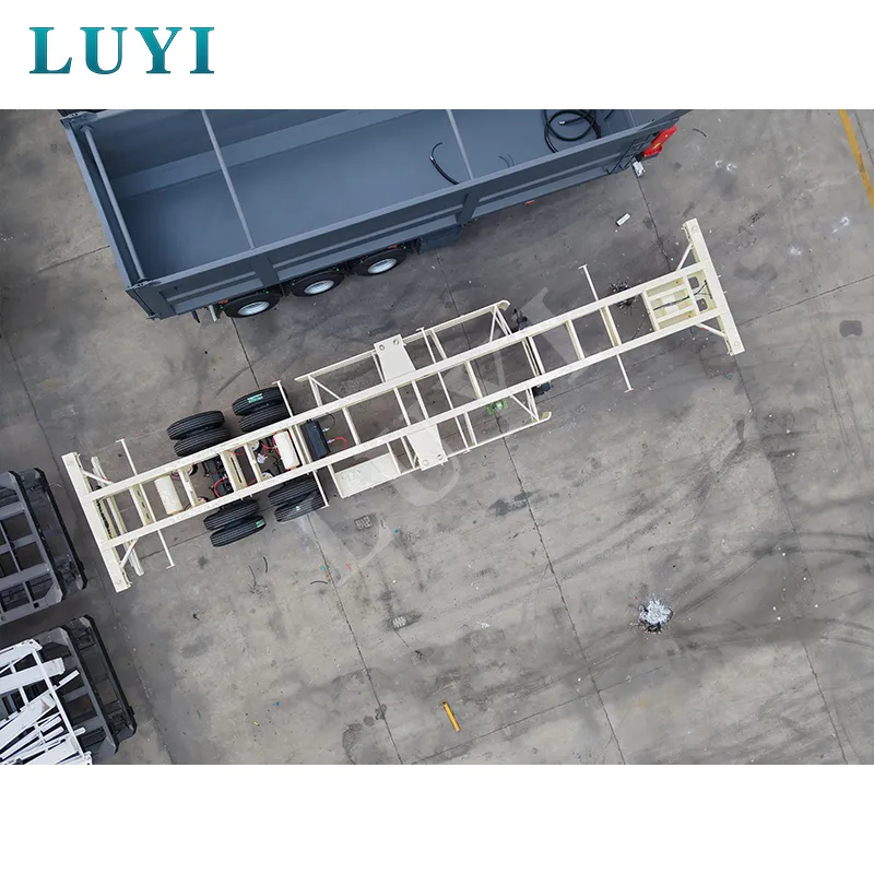 2‑axle 40ft container skeleton semi‑trailer