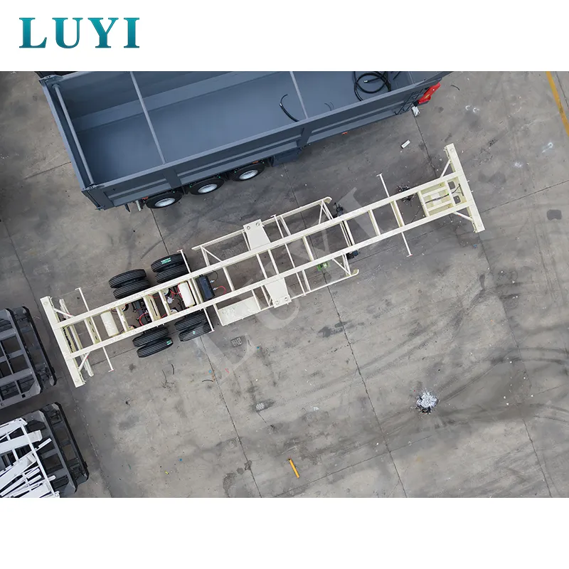 2‑axle 40ft container skeleton semi‑trailer