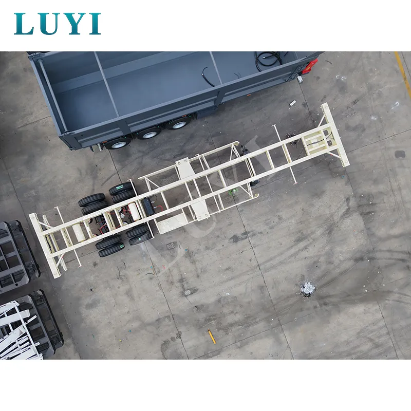 2‑axle 40ft container skeleton semi‑trailer