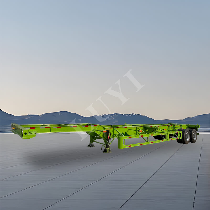 2‑axle container skeletal trailer