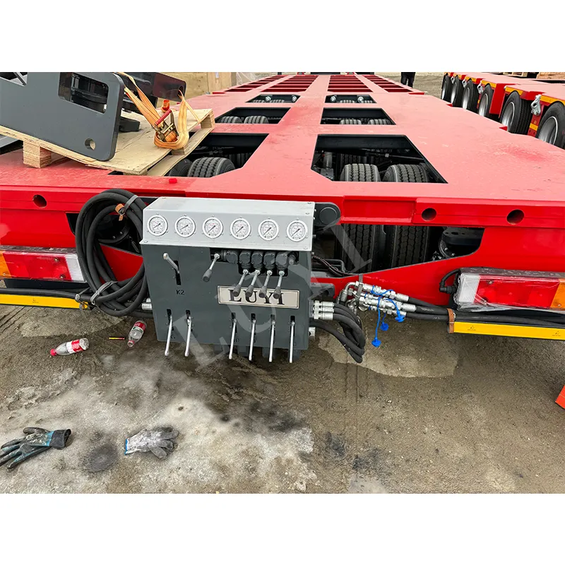 3‑axle low‑bed semi‑trailer