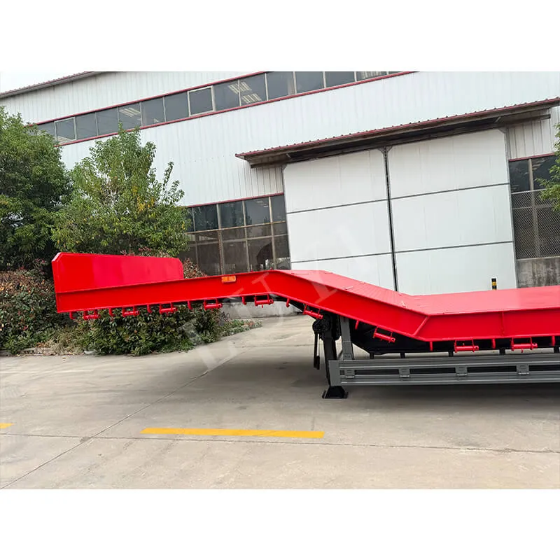 3 axle low bed semi trailer