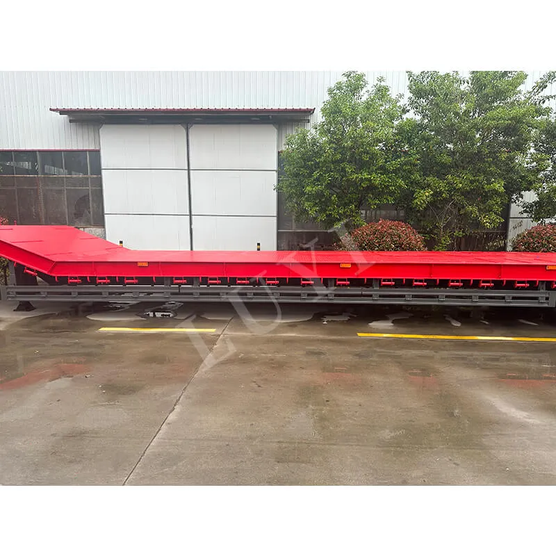 3 axle low bed semi trailer