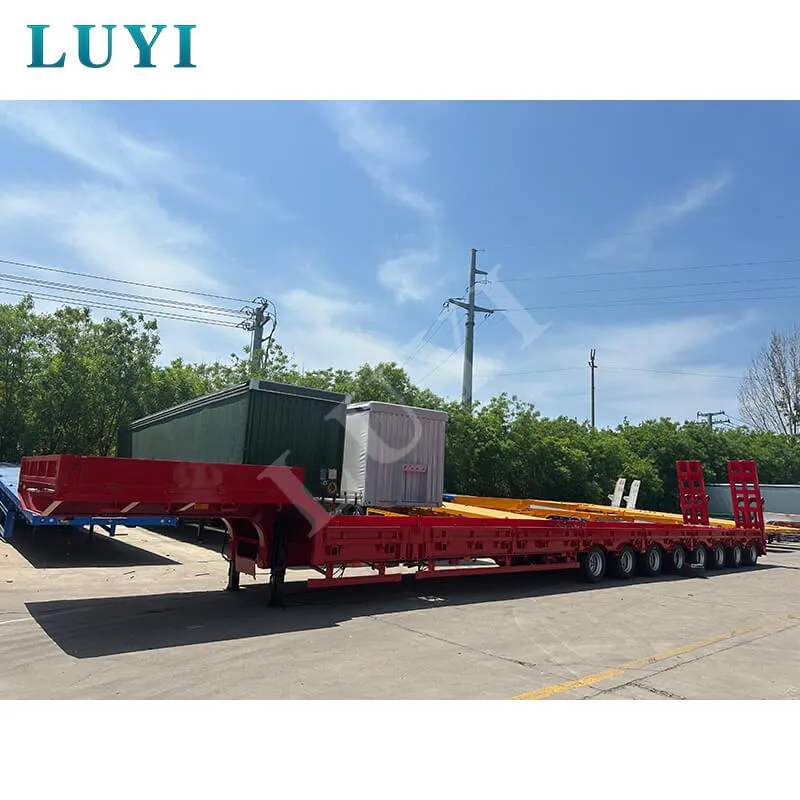 17‑8m extendable 8‑axle low‑bed semi‑trailer