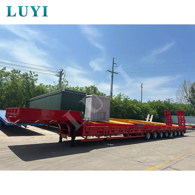 17‑8m extendable 8‑axle low‑bed semi‑trailer