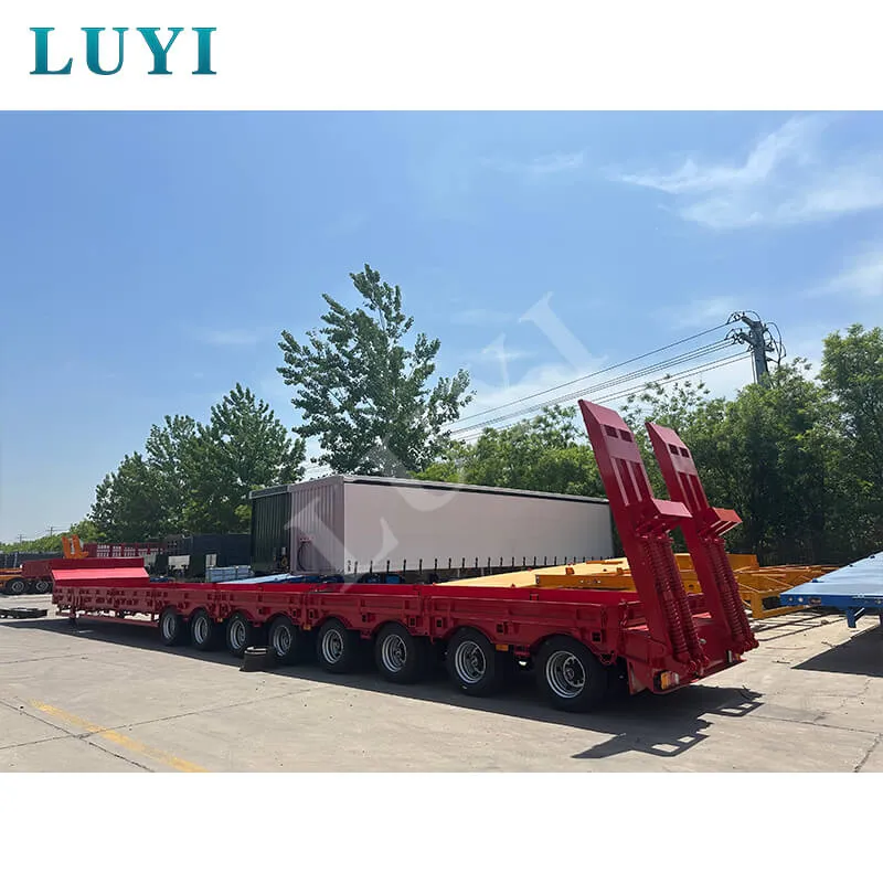 17‑8m extendable 8‑axle low‑bed semi‑trailer